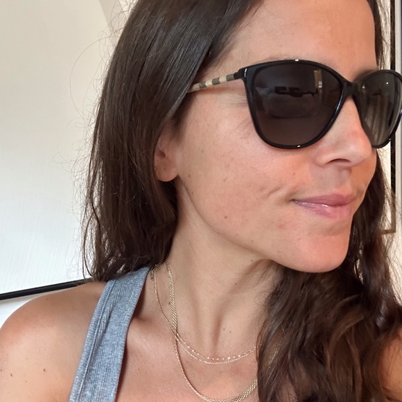 Burberry B 4117 3001/T3 Cat Eye Black Gray Polarized Sunglasses - Picture 2 of 5